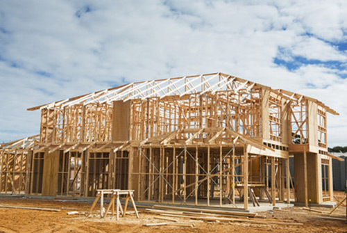 house under construction with mold remediation warranty